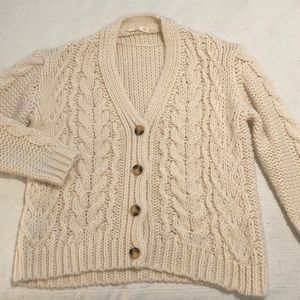 Mango cream knitted cardigan